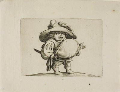Gobbi vonallal díszített nagy hasú férfi, Varie Figure Gobbitól alkotó: Jacques Callot