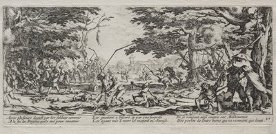 A háború nagy nyomorúságai: Parasztok bosszúja, 1633. alkotó: Jacques Callot