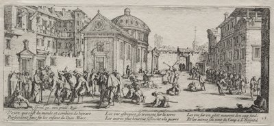 A háború nagy nyomorúságai: A kórház alkotó: Jacques Callot