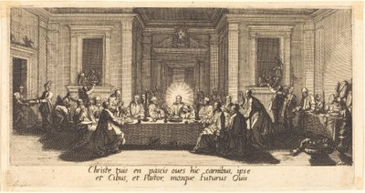Az utolsó vacsora c. 1618. alkotó: Jacques Callot