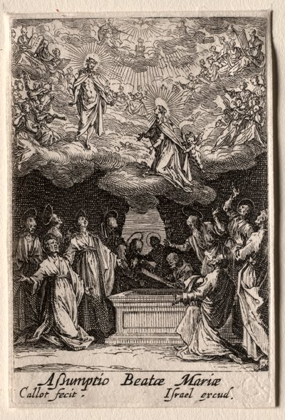 A Szűz élete: A Szűz mennybemenetele alkotó: Jacques Callot