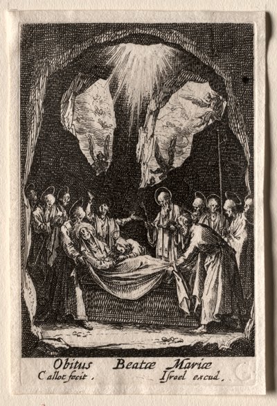 A Szűz élete: A Szűz síremléke alkotó: Jacques Callot