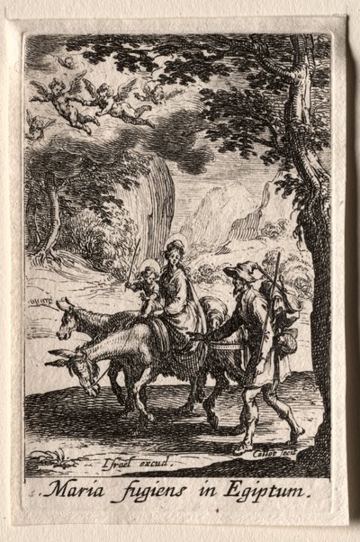 A Szűz élete: Repülés Egyiptomba alkotó: Jacques Callot