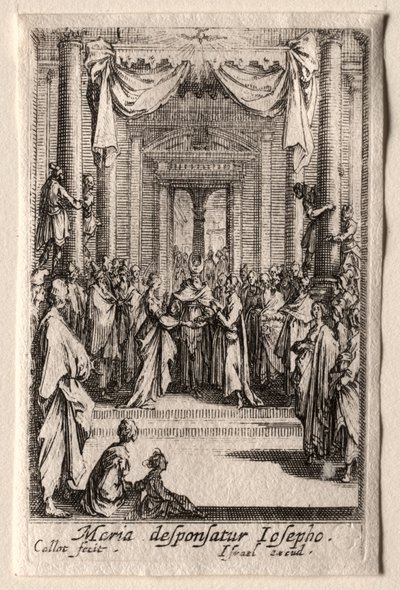 A Szűz élete: A Szűzanya házassága alkotó: Jacques Callot