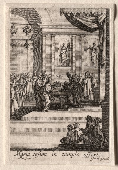 A Szűz élete: Krisztus bemutatása a templomban alkotó: Jacques Callot