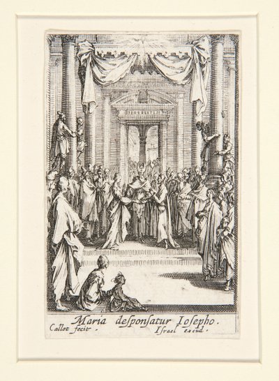 A Szűz házassága, sz. 4 A Szűz életéből alkotó: Jacques Callot
