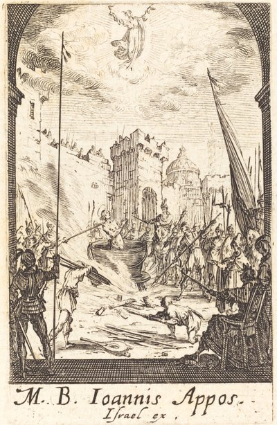 Szent János evangélista vértanúsága alkotó: Jacques Callot