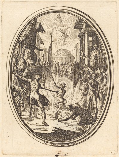 Szent Lőrinc mártíromsága alkotó: Jacques Callot