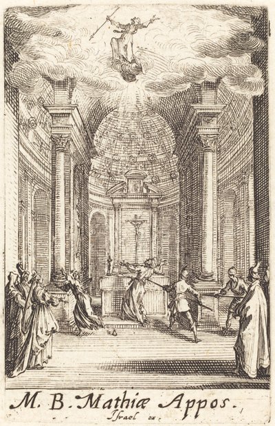 Szent Mátyás vértanúsága, c. 16341635. alkotó: Jacques Callot