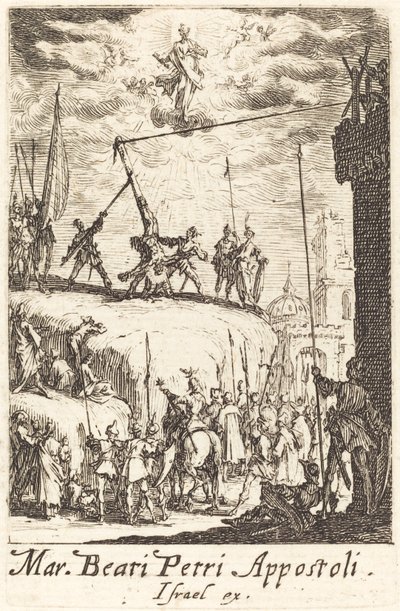 Szent Péter mártíromsága, c. 16341635. alkotó: Jacques Callot