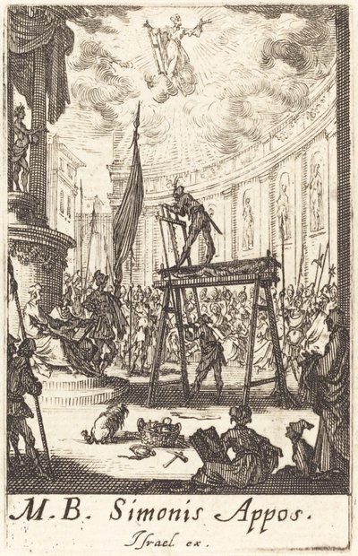 Szent Simon vértanúsága alkotó: Jacques Callot