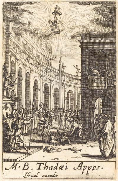 Szent Tádé mártíromsága, c. 16341635. alkotó: Jacques Callot