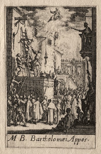 Az apostolok vértanúsága: Szent Bertalan alkotó: Jacques Callot