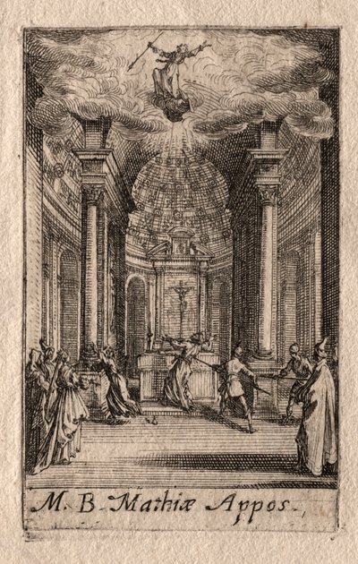 Az apostolok vértanúsága: Szent Mátyás alkotó: Jacques Callot
