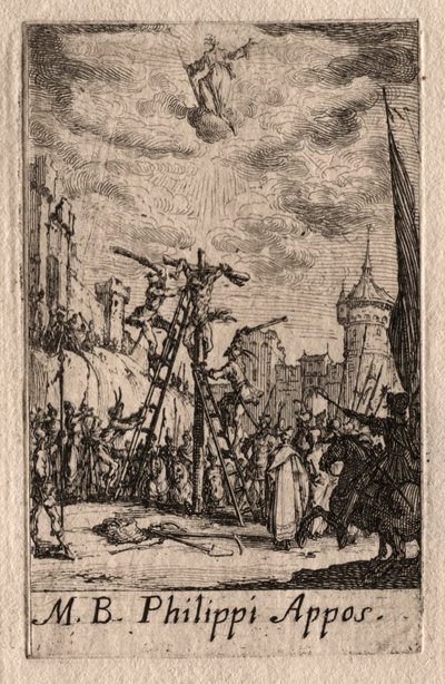 Az apostolok vértanúsága: Szent Fülöp. alkotó: Jacques Callot