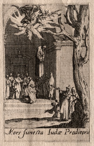 Az apostolok vértanúsága: Júdás halála. alkotó: Jacques Callot