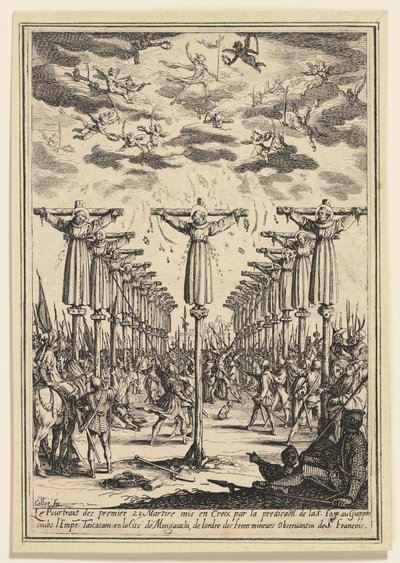 Japán mártírjai alkotó: Jacques Callot