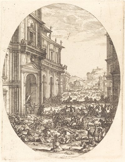 Az ártatlanok mészárlása c. 16181620. alkotó: Jacques Callot
