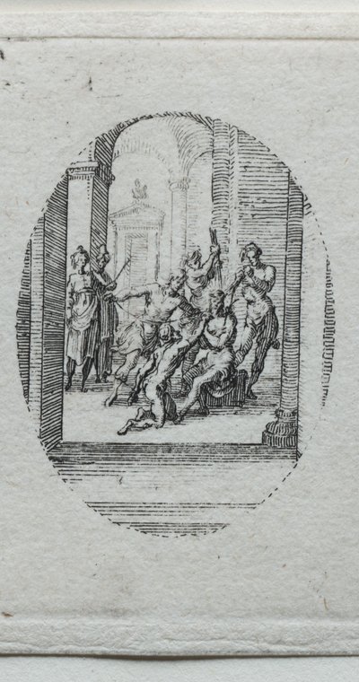 A szenvedés titkai: tövissel megkoronázott Krisztus alkotó: Jacques Callot