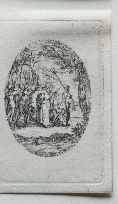 A szenvedés titkai: Krisztus fogságba esett. alkotó: Jacques Callot