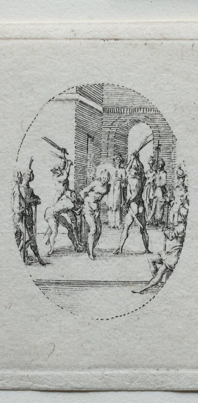 A szenvedély rejtelmei: A korbácsolás. alkotó: Jacques Callot