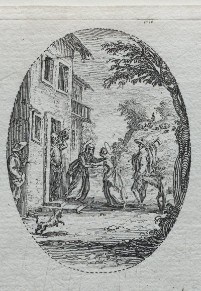 A szenvedély rejtelmei: A látogatás. alkotó: Jacques Callot