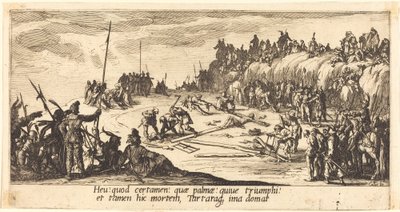 A keresztre szegezés alkotó: Jacques Callot