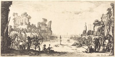 Nyilak megpróbáltatása (Szent Sebastian) alkotó: Jacques Callot