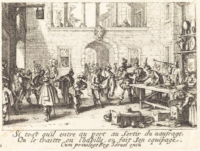 A szülők ajándékot adnak alkotó: Jacques Callot