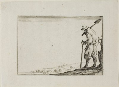 Lapátját a vállán vivő paraszt, A szeszélyekből alkotó: Jacques Callot