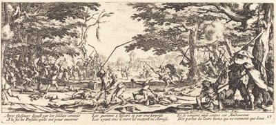 A parasztok megbosszulják magukat, c. 1633. alkotó: Jacques Callot