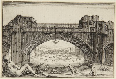 A Ponte Vecchio, Firenze alkotó: Jacques Callot