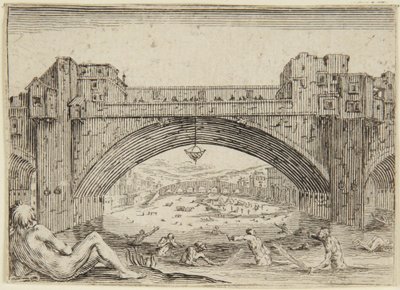 A Ponte Vecchio, Firenze alkotó: Jacques Callot