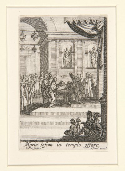 Krisztus bemutatása, sz. 10. A Szűz élete alkotó: Jacques Callot