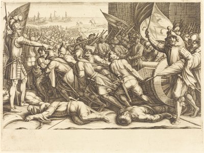 A törökök újbóli bevonulása, c. 1614. alkotó: Jacques Callot