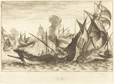 A második tengeri csata alkotó: Jacques Callot
