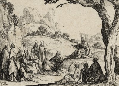 Hegyi beszéd, 1635 alkotó: Jacques Callot