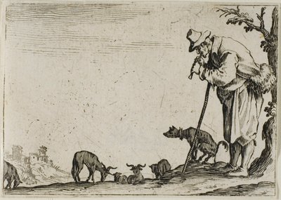 Furulyázó pásztor, A szeszélyekből alkotó: Jacques Callot