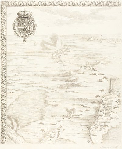 Breda ostroma [6/1. tábla] alkotó: Jacques Callot