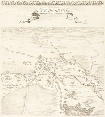 Breda ostroma [6/2. tábla] alkotó: Jacques Callot