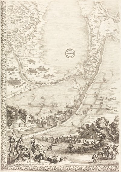 Breda ostroma [6/4. tábla] alkotó: Jacques Callot