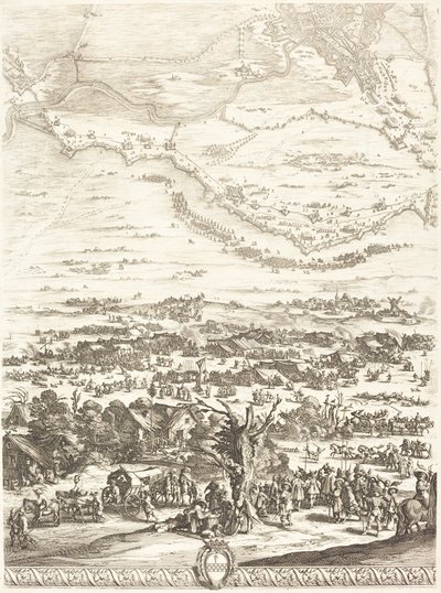 Breda ostroma [6/5. tábla] alkotó: Jacques Callot