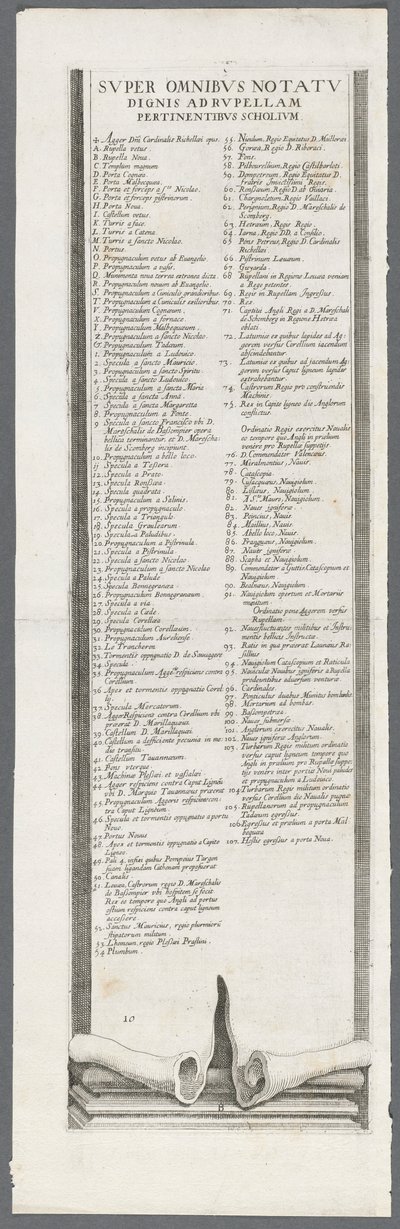 La Rochelle ostroma: 13. tábla, 1628-1630. alkotó: Jacques Callot