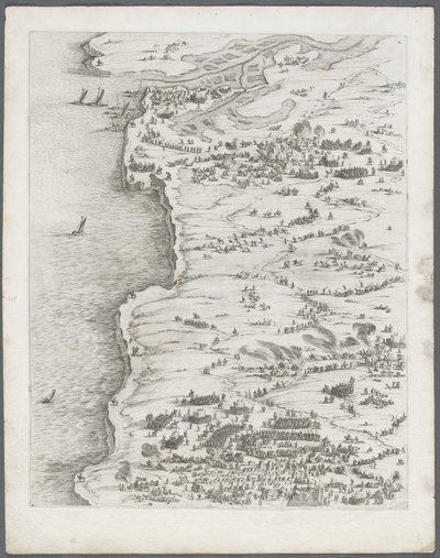 La Rochelle ostroma: 5. tábla, 1628-1630. alkotó: Jacques Callot