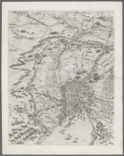 La Rochelle ostroma: 6. tábla, 1628-1630. alkotó: Jacques Callot