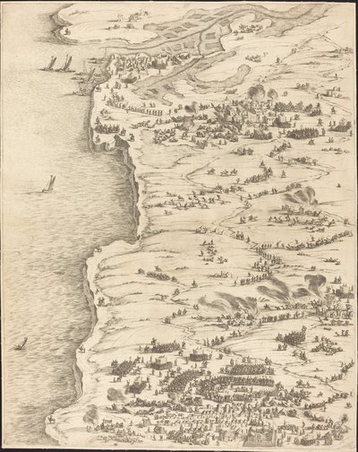 La Rochelle ostroma [16/5. tábla; a készlet tartalma: 1952.8.97-112] alkotó: Jacques Callot