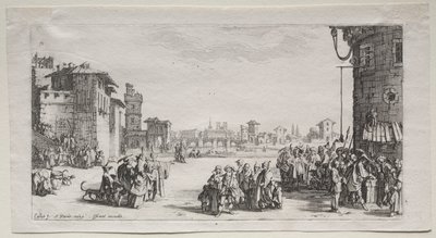 A rabszolgapiac, 1629. alkotó: Jacques Callot