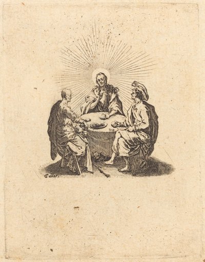 Vacsora Emmausban alkotó: Jacques Callot