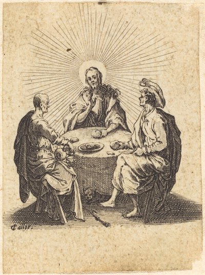 Vacsora Emmausban alkotó: Jacques Callot