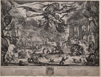 Szent Antal megkísértése (második változat) alkotó: Jacques Callot